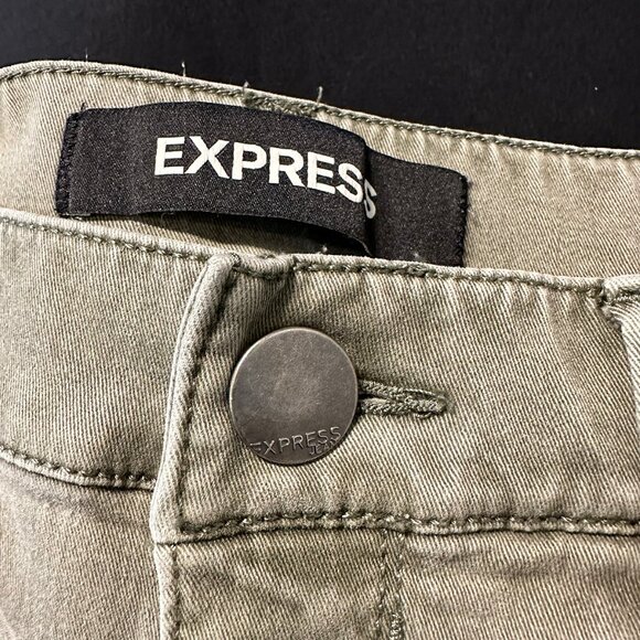 EXPRESS • Mid-rise Ankle Length Skinny Jeans • Women's Size 4 • gray green - Picture 6 of 8